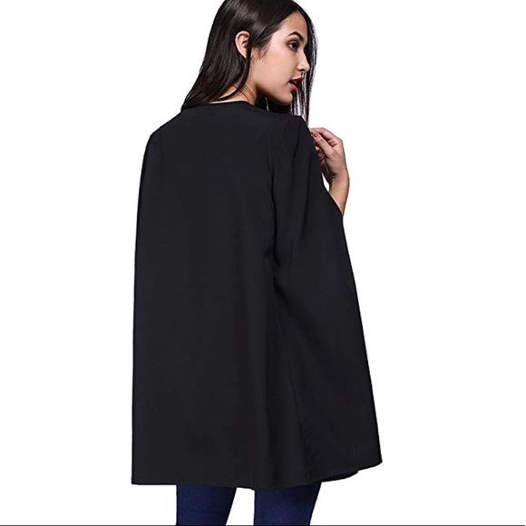 Beautiful Rose Embroidered Shawl Cape - Picture 3 of 4